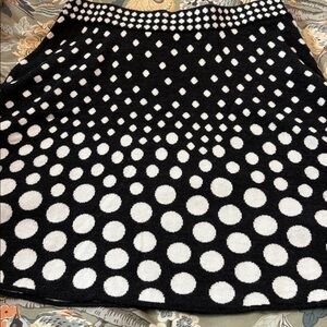 Krimson Klover Black and White Polka Dot Knit